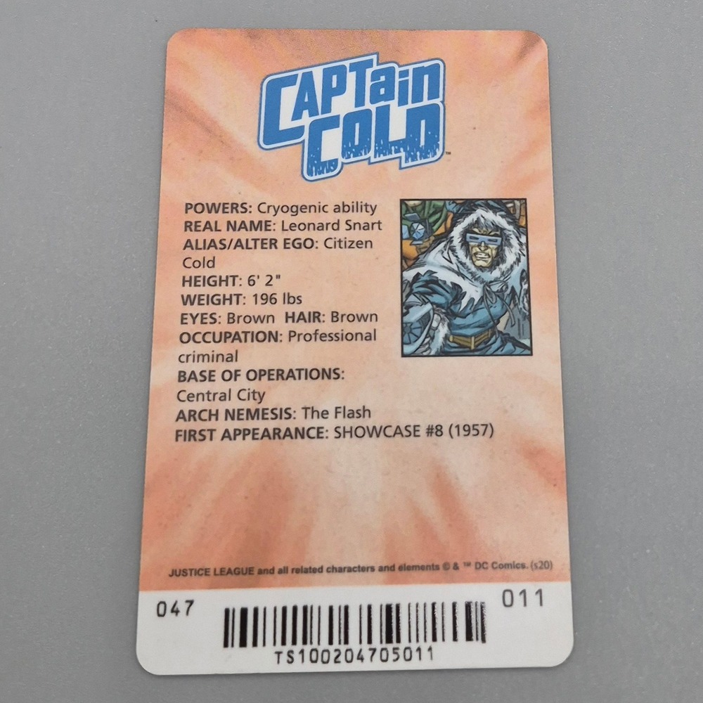 DC Comics Captain Cold‎ Series 3 Villain Trading Card Leonard Snart 011 2020 - Picture 2 of 2